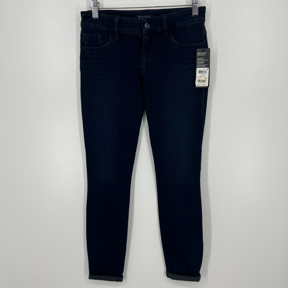 Guess Jeans Women's Size 24 Blue Brittney Legging Jegging Dark Wash New NWT